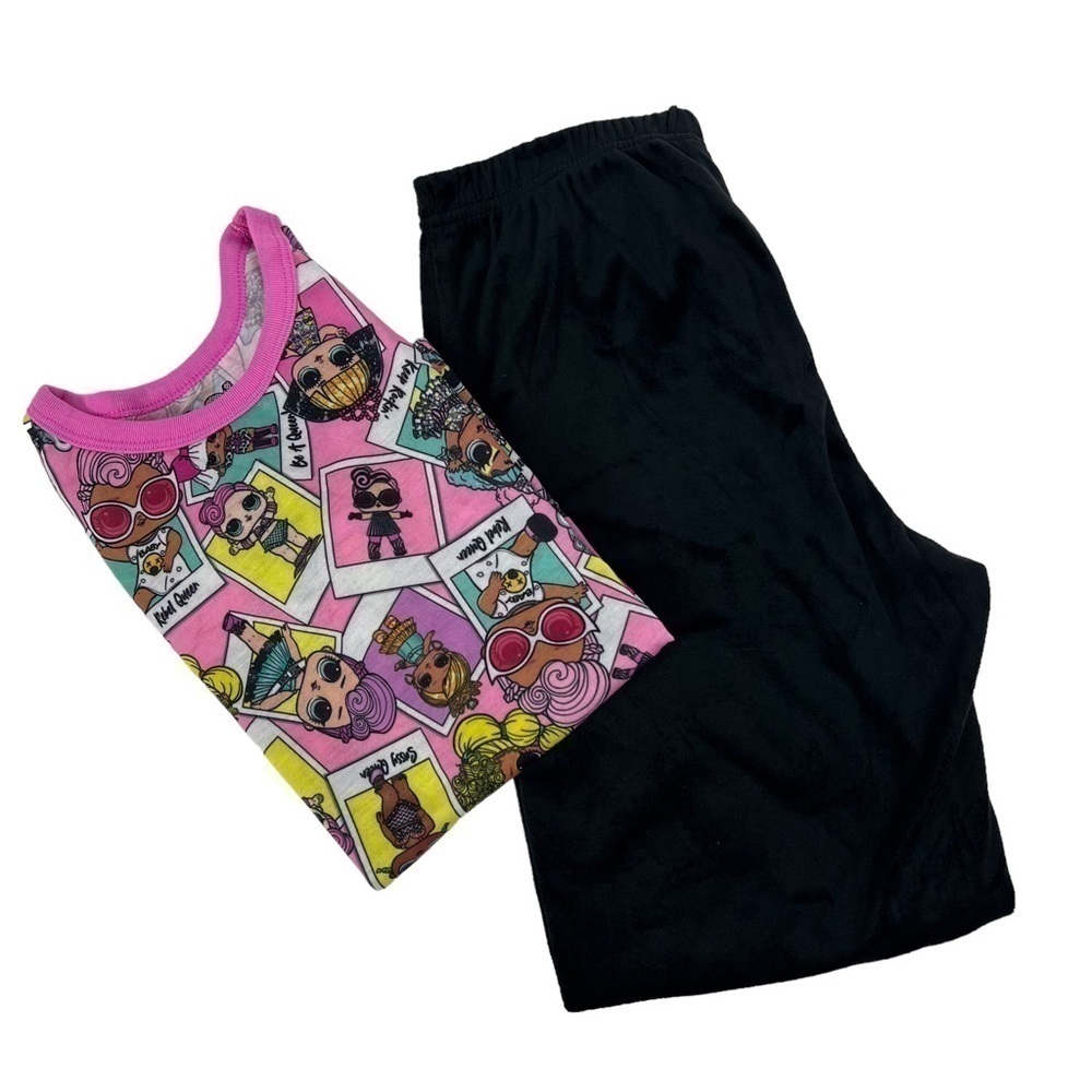 NWT L.O.L. SURPRISE! Girl’s 2-Pc Pajamas Sz 7/8 Multi Colors Long Sleeves/Bottom